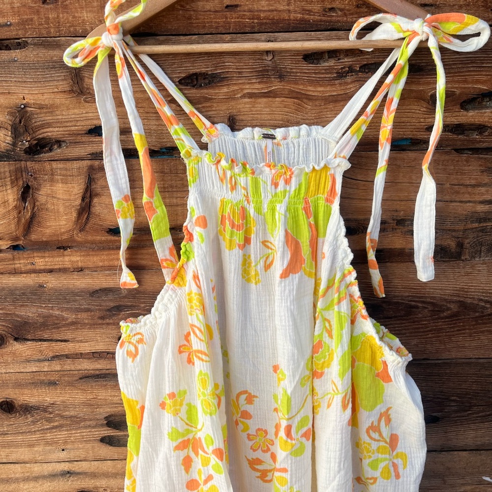 FREE PEOPLE | Floral Sundress with Tie Straps M - Picture 2 of 5